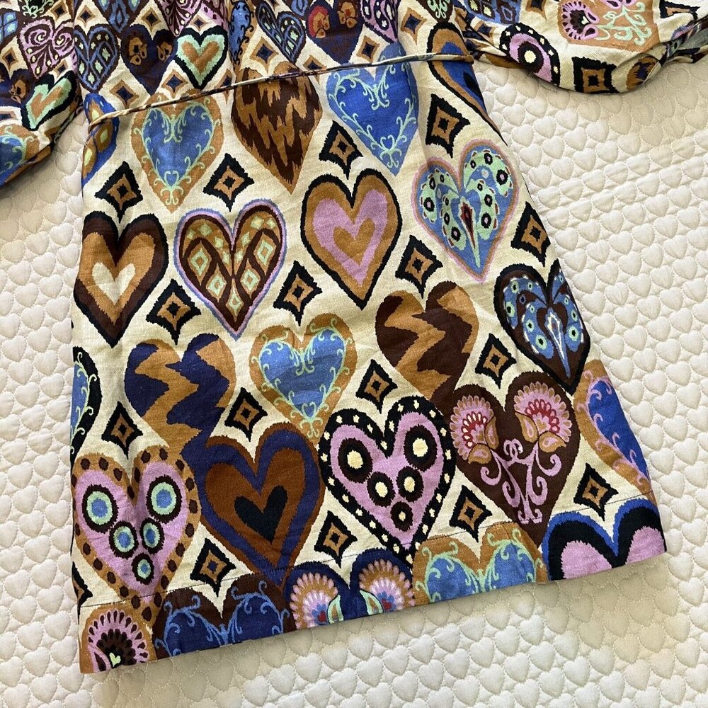 FARM Rio Multicolor Heart Print Mini Dress - Picture 16 of 16